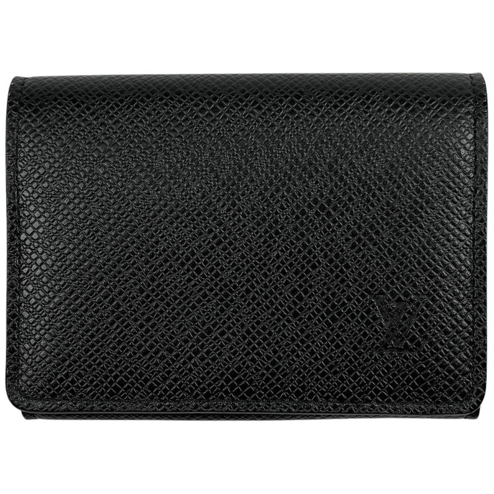 Louis Vuitton Envelope Wallet Carte de Visite NM Taiga Noir Black